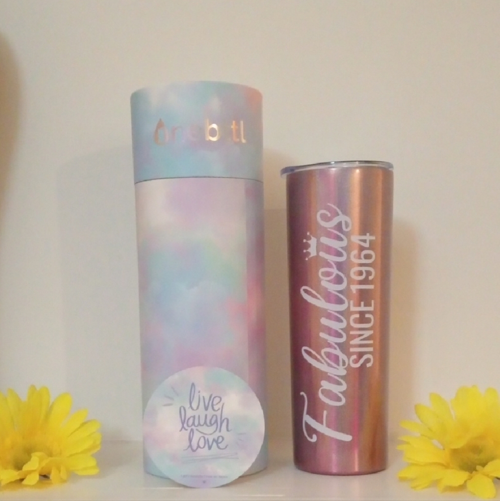 1964 Iridescent Tumbler - Pink and Purple